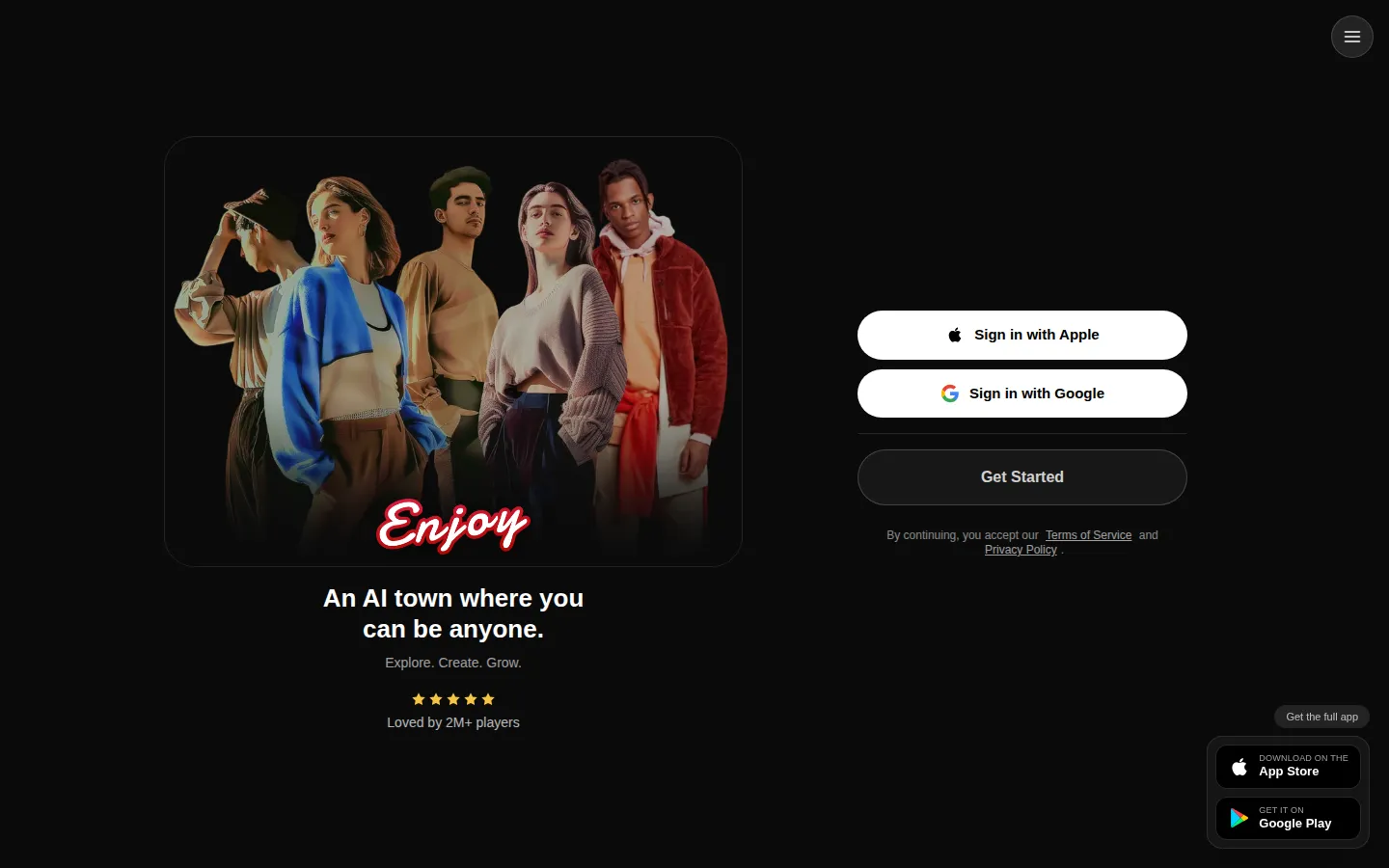 Enjoy AI Character product screenshot