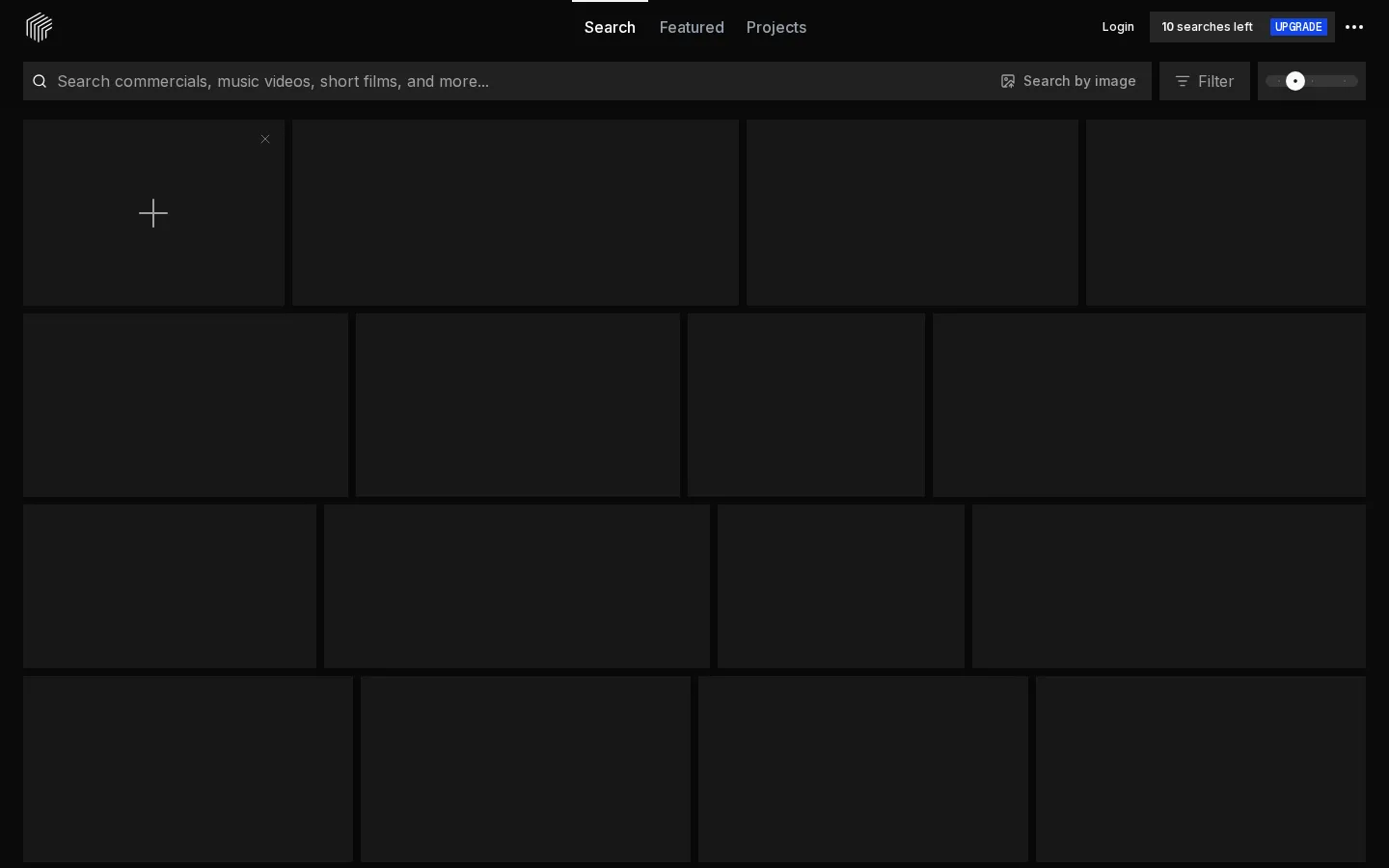 Frame Set AI Video Search product interface screenshot