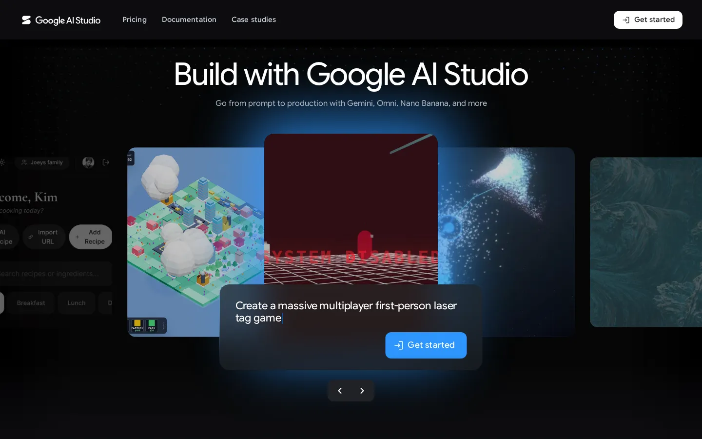 Google AI Studio AI Developer Tools product interface screenshot