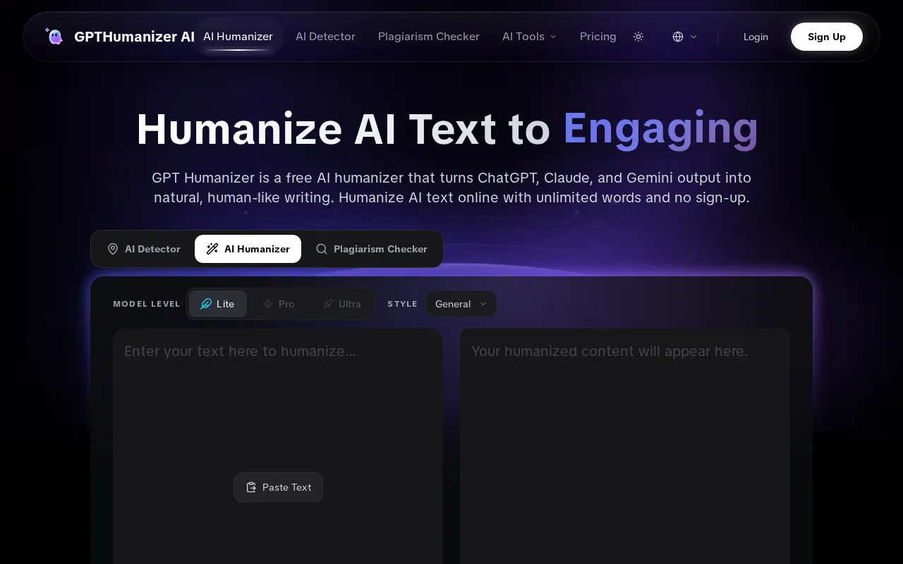 GPT Humanizer AI Copywriting product screenshot