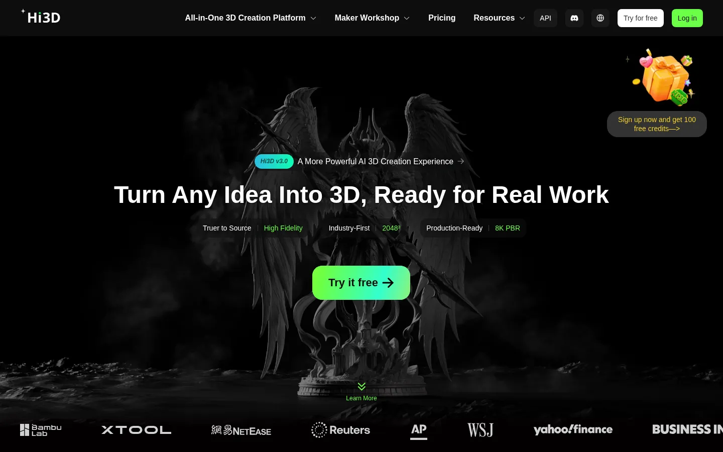Hi3D Art & Creative Design product screenshot