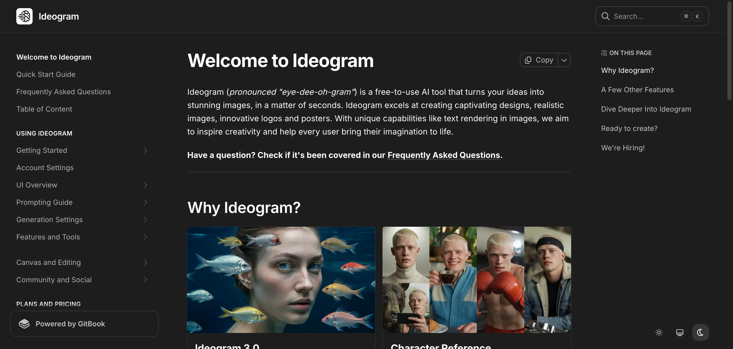 Ideogram AI Image Generator product interface screenshot