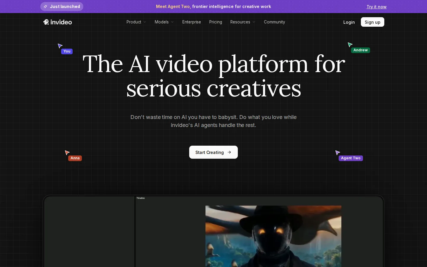 invideo AI Short Video Generator product screenshot