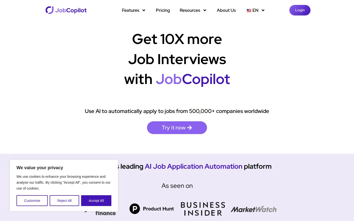 JobCopilot AI Jobs product screenshot