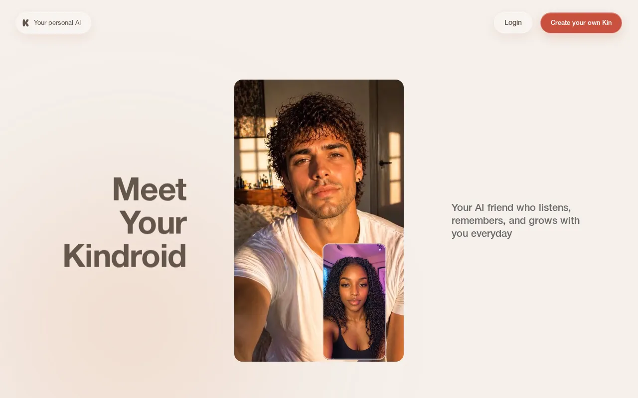 Kindroid Chatbots & Virtual Companions product screenshot