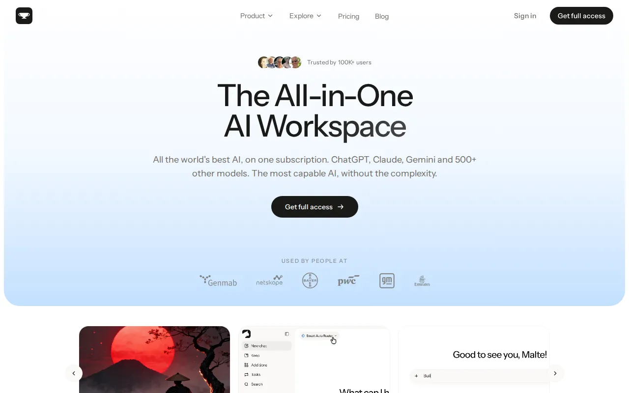 Krater AI Assistant product interface screenshot