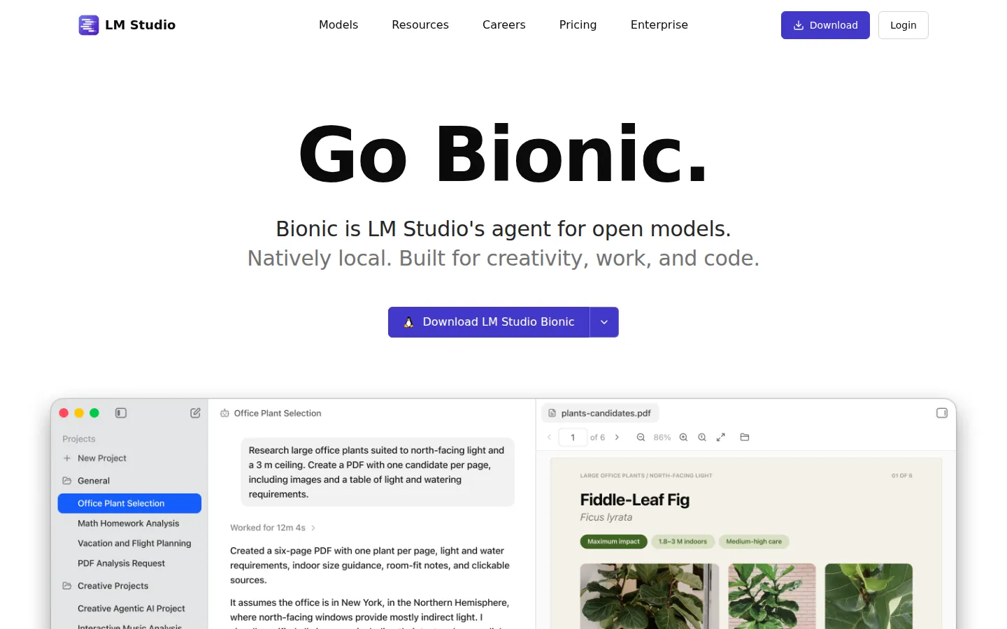 LM Studio AI Developer Tools product interface screenshot