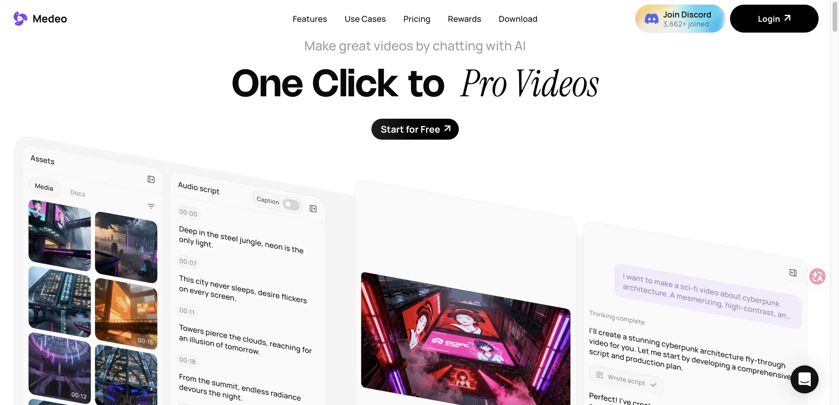 Medeo AI Marketing product screenshot