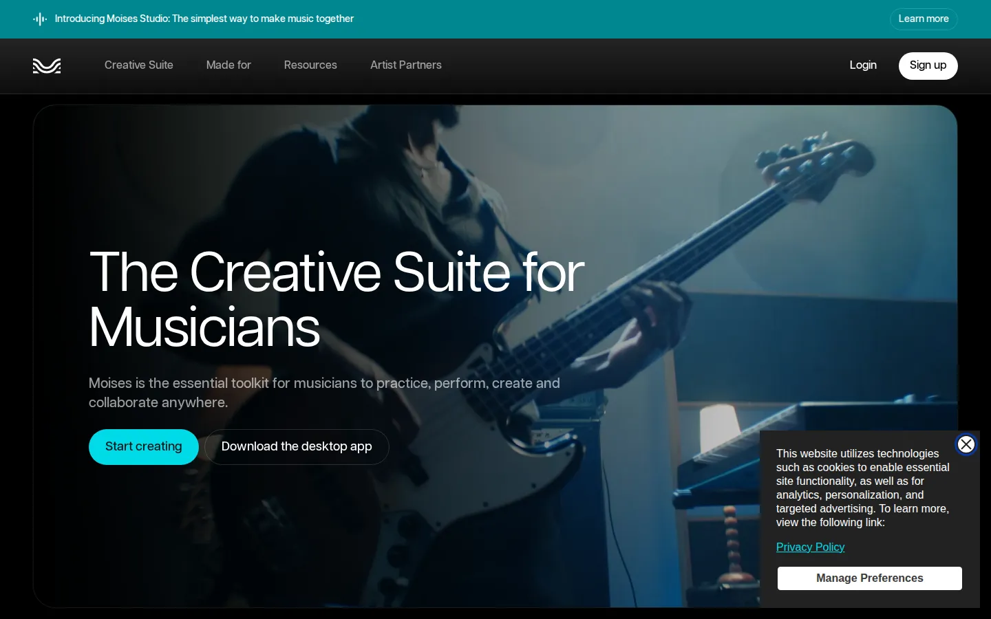 Moises AI Music Generator product screenshot