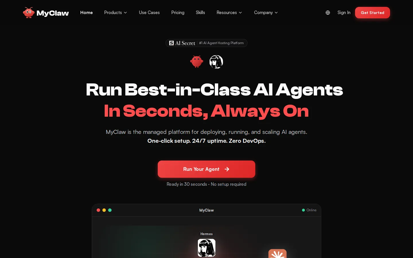 MyClaw No-Code&Low-Code product screenshot