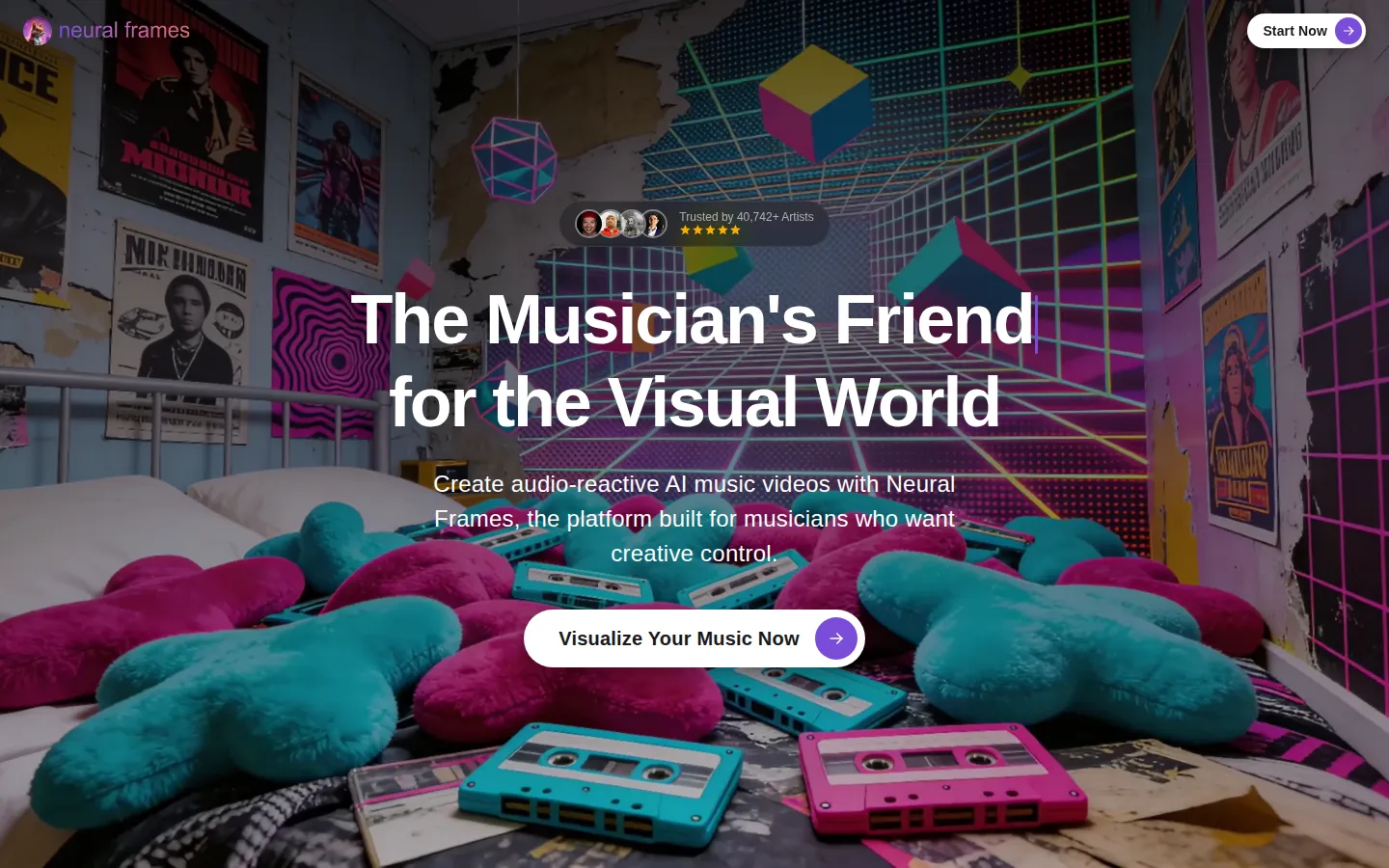 Neural Frames AI Music Video Generator product screenshot