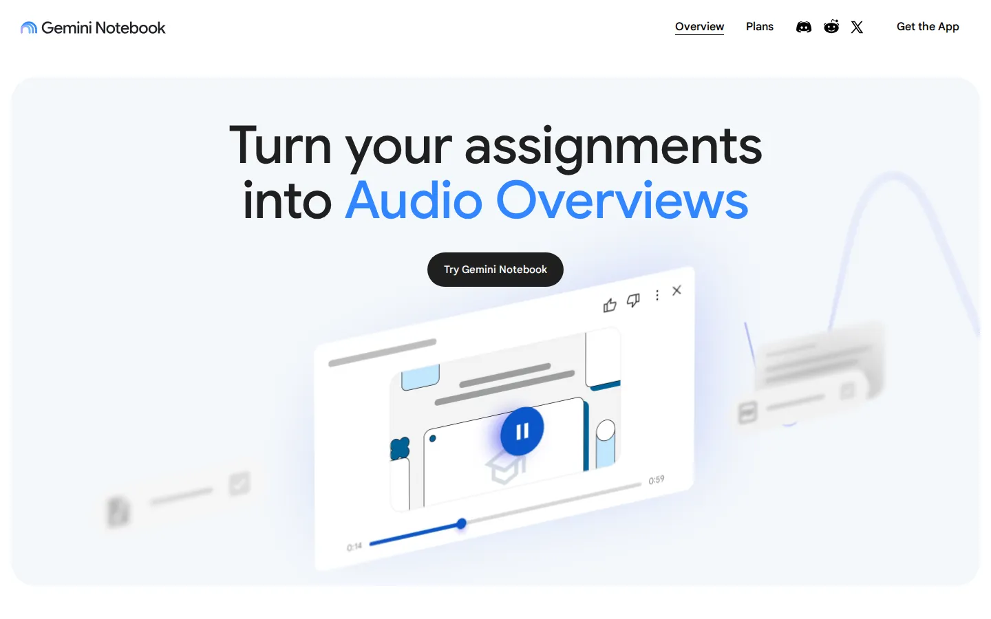 NotebookLM AI Research Tool product screenshot