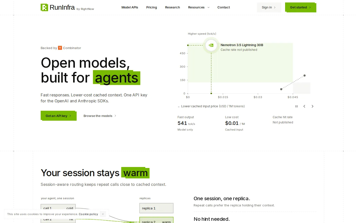 RunInfra AI API product screenshot