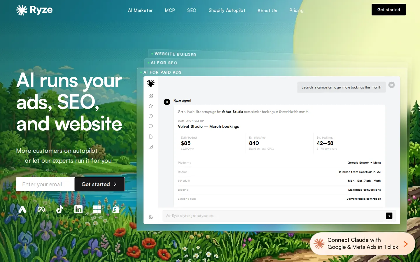Ryze AI AI SEO Tools product screenshot