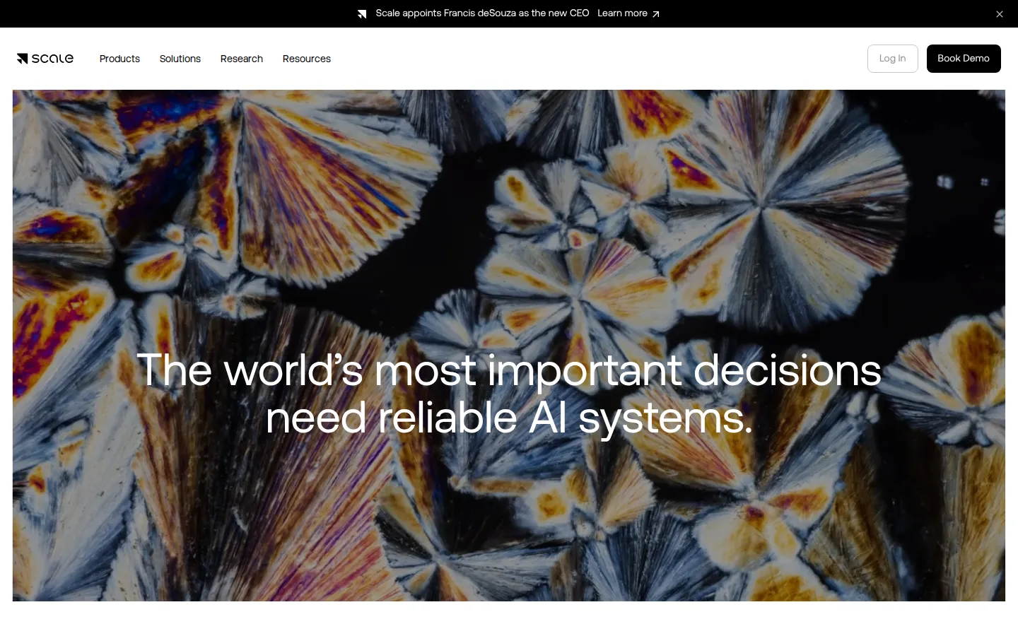 Scale AI AI For Data Analytics product interface screenshot