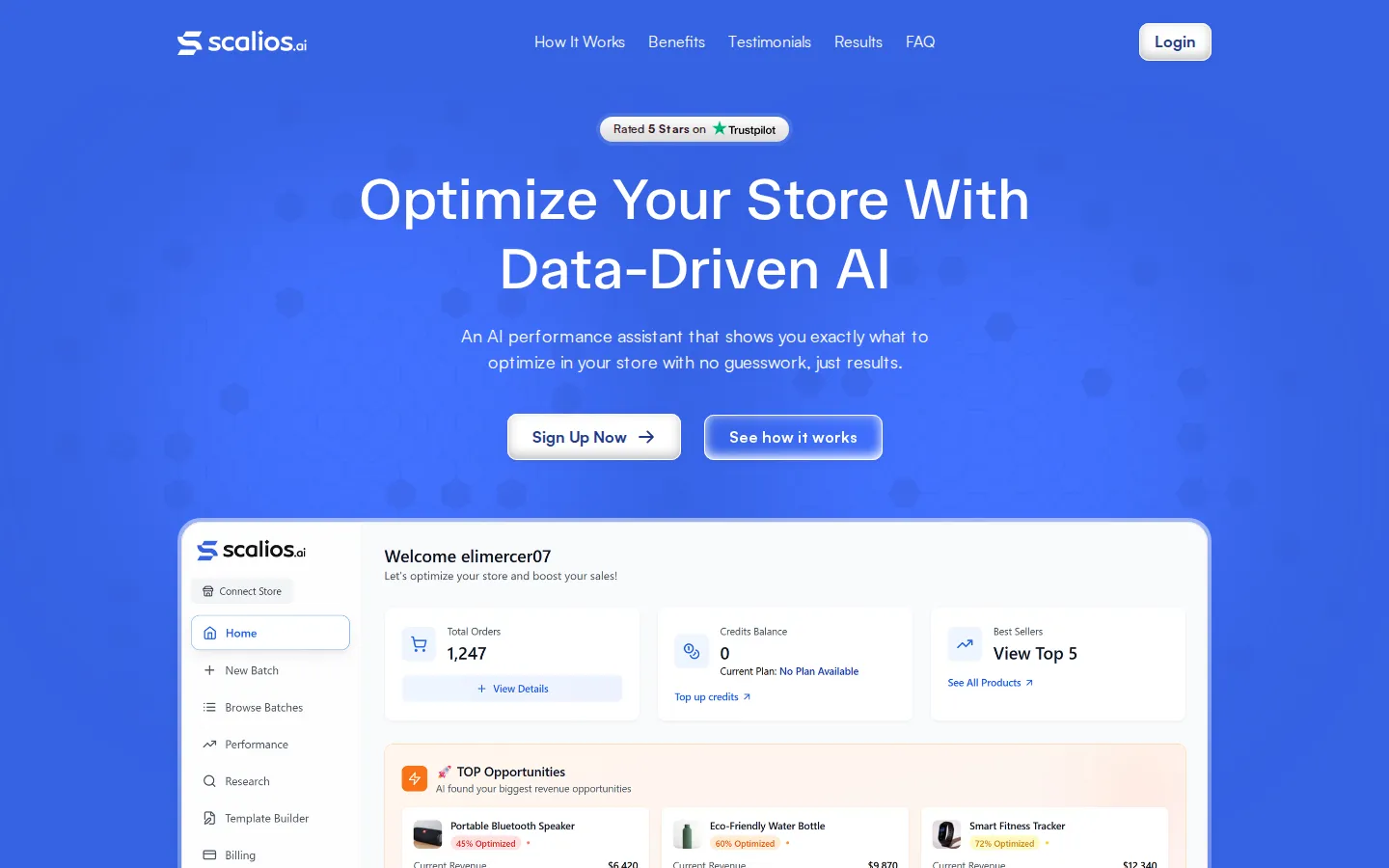 Scalios AI Digital Marketing product screenshot