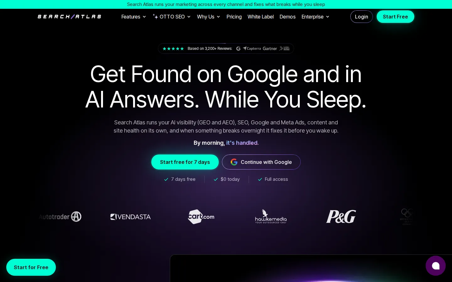 Search Atlas AI SEO Tools product interface screenshot