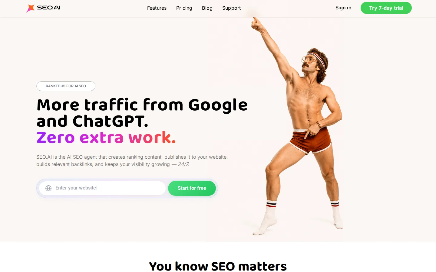 SEO.AI AI Marketing product screenshot