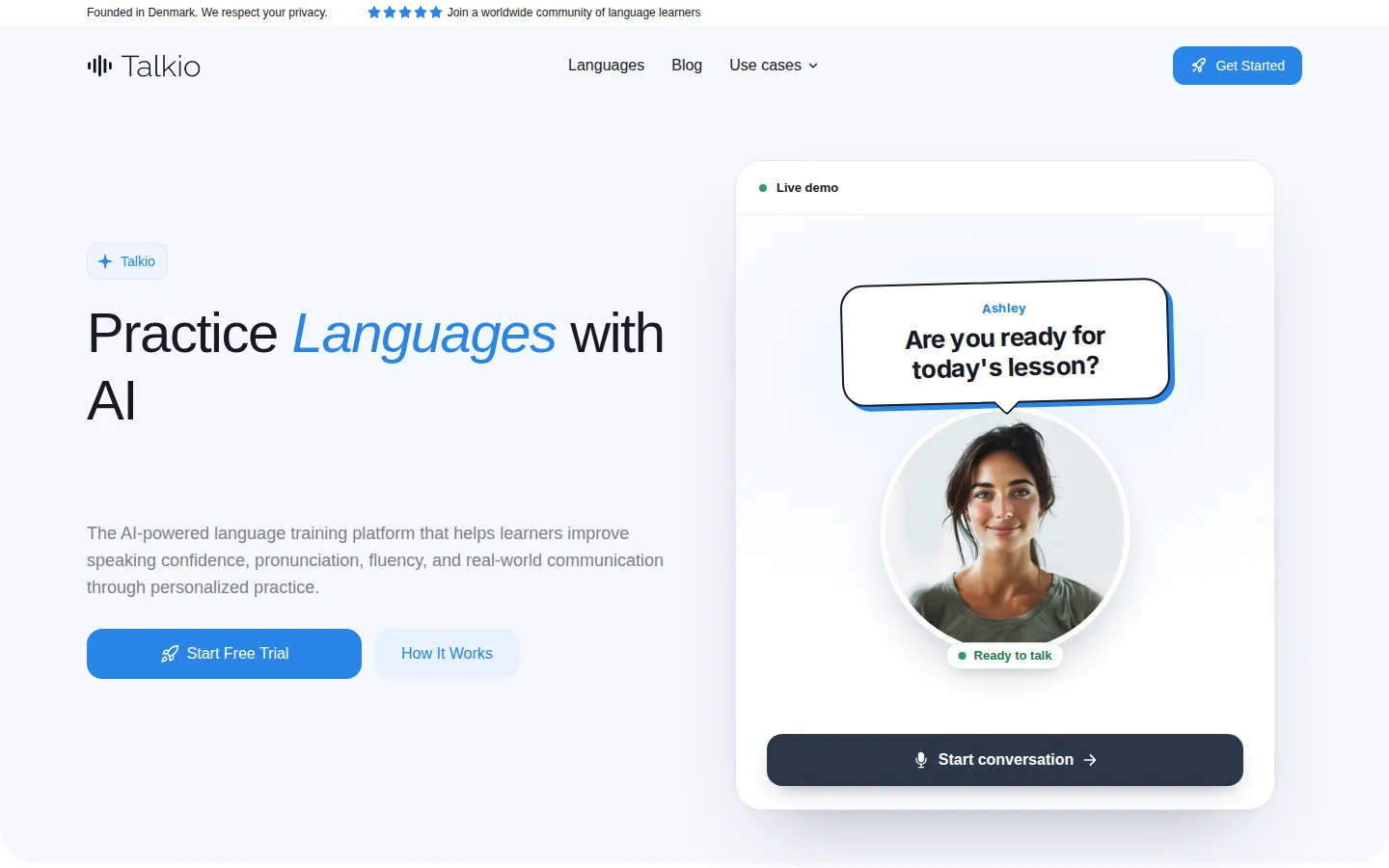 Talkio AI Education & Translation product screenshot