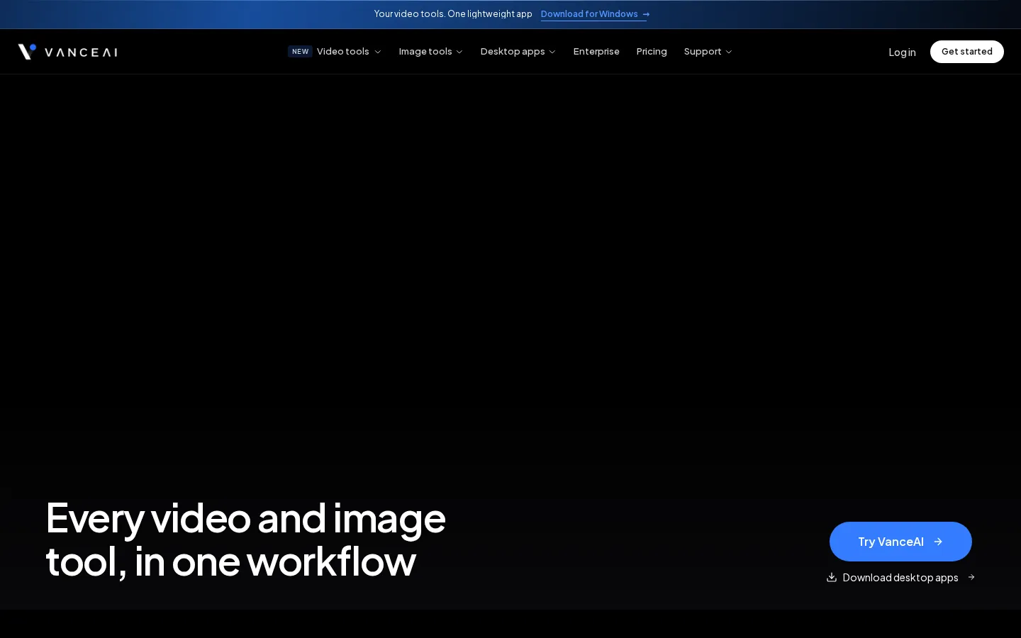 VanceAI AI Photo Editor product screenshot